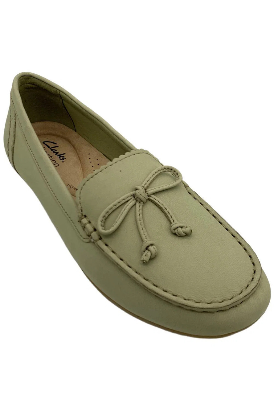 Clarks Collection Women's Leather Loafers Elliotte Sail Sage - Wide